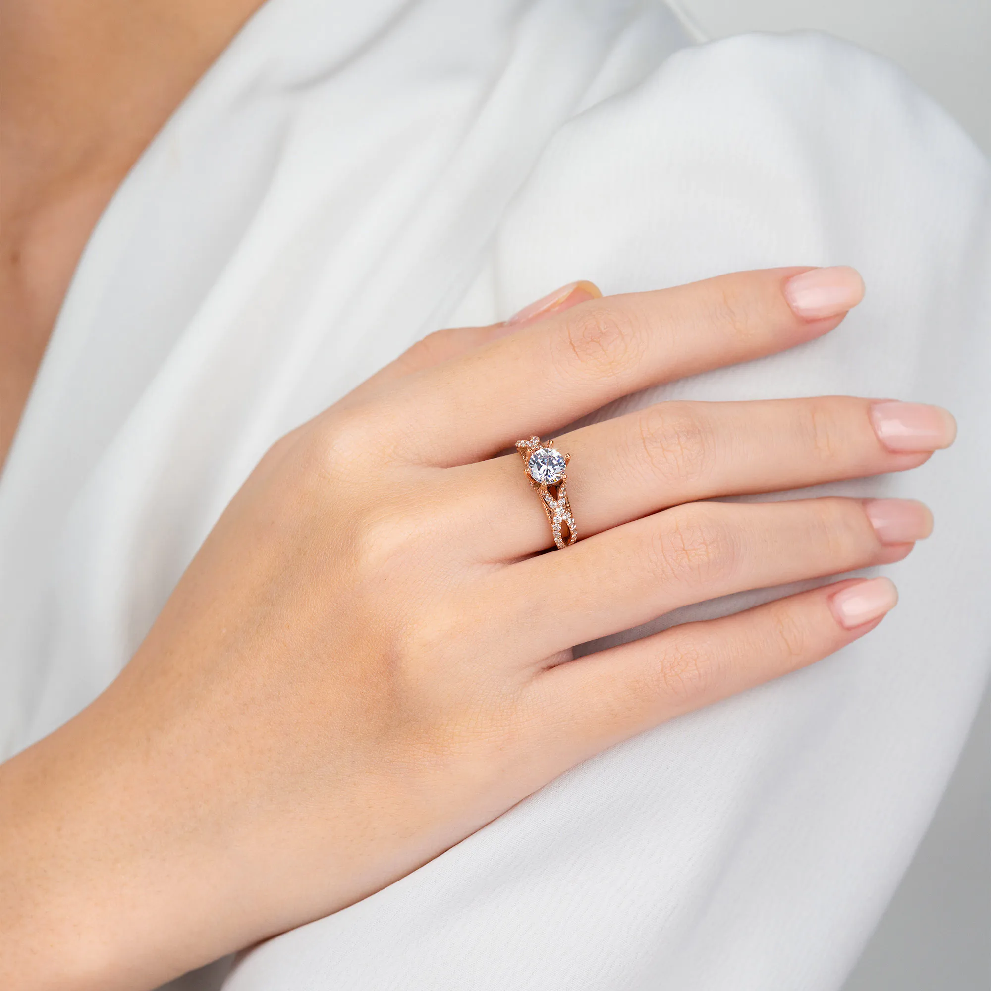 Nhẫn đính hôn Royal design NCH9915 6